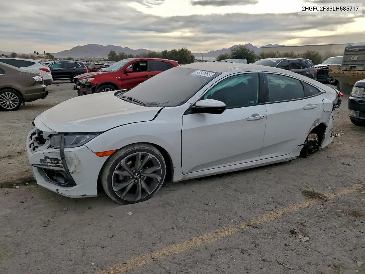2HGFC2F83LH585717 2020 Honda Civic