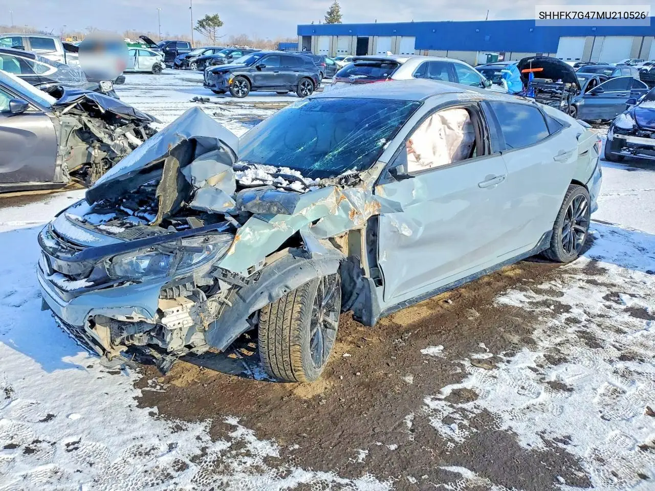 SHHFK7G47MU210526 2021 Honda Civic Sport