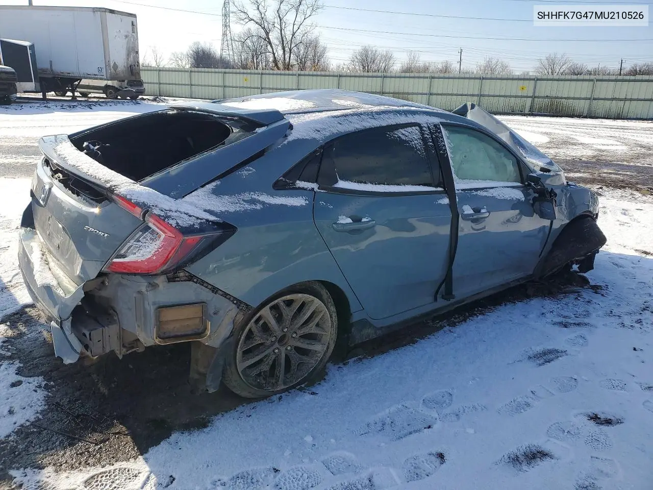 SHHFK7G47MU210526 2021 Honda Civic Sport