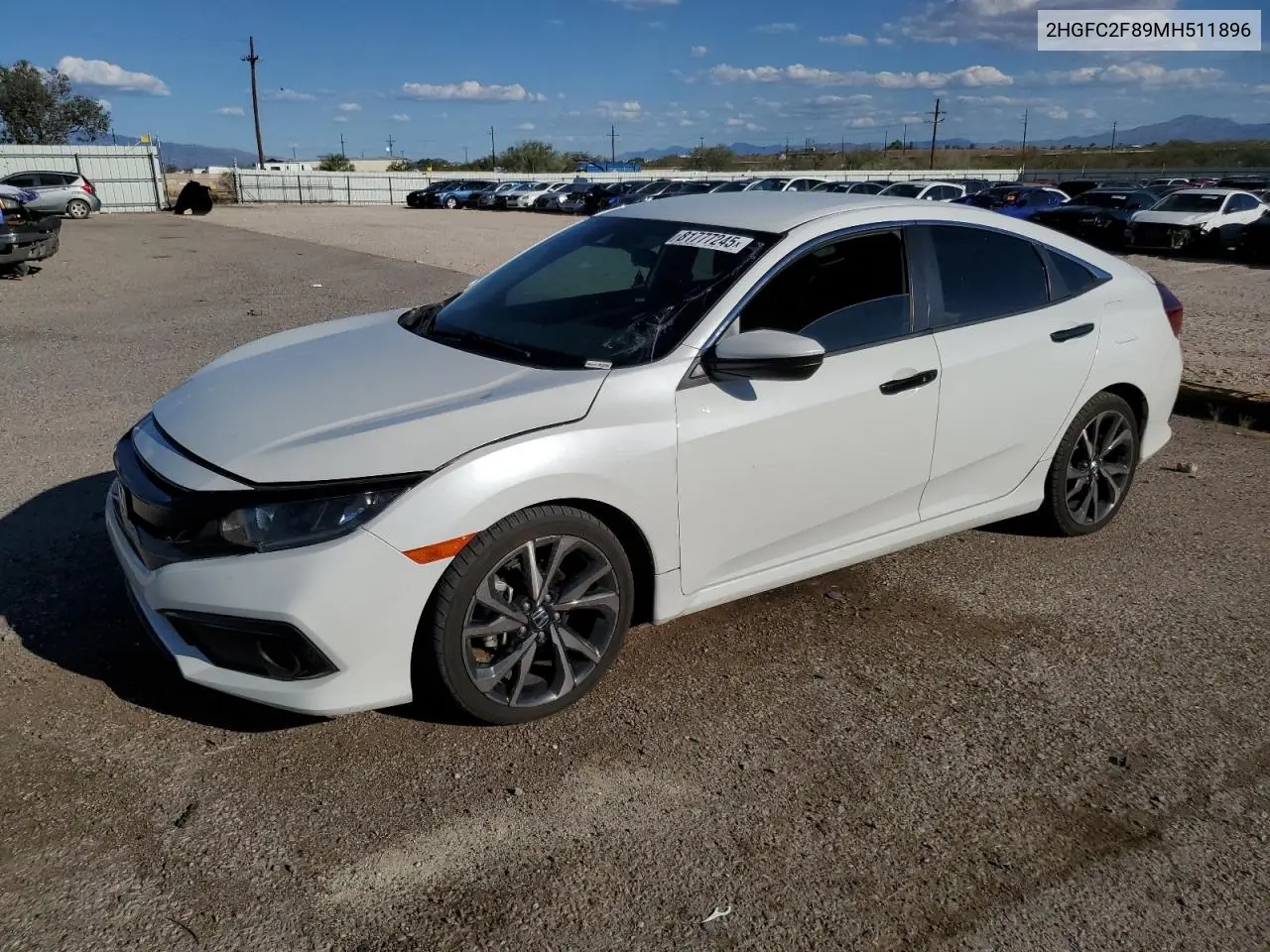 2HGFC2F89MH511896 2021 Honda Civic Sport