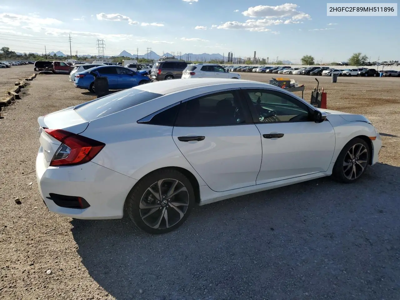 2HGFC2F89MH511896 2021 Honda Civic Sport