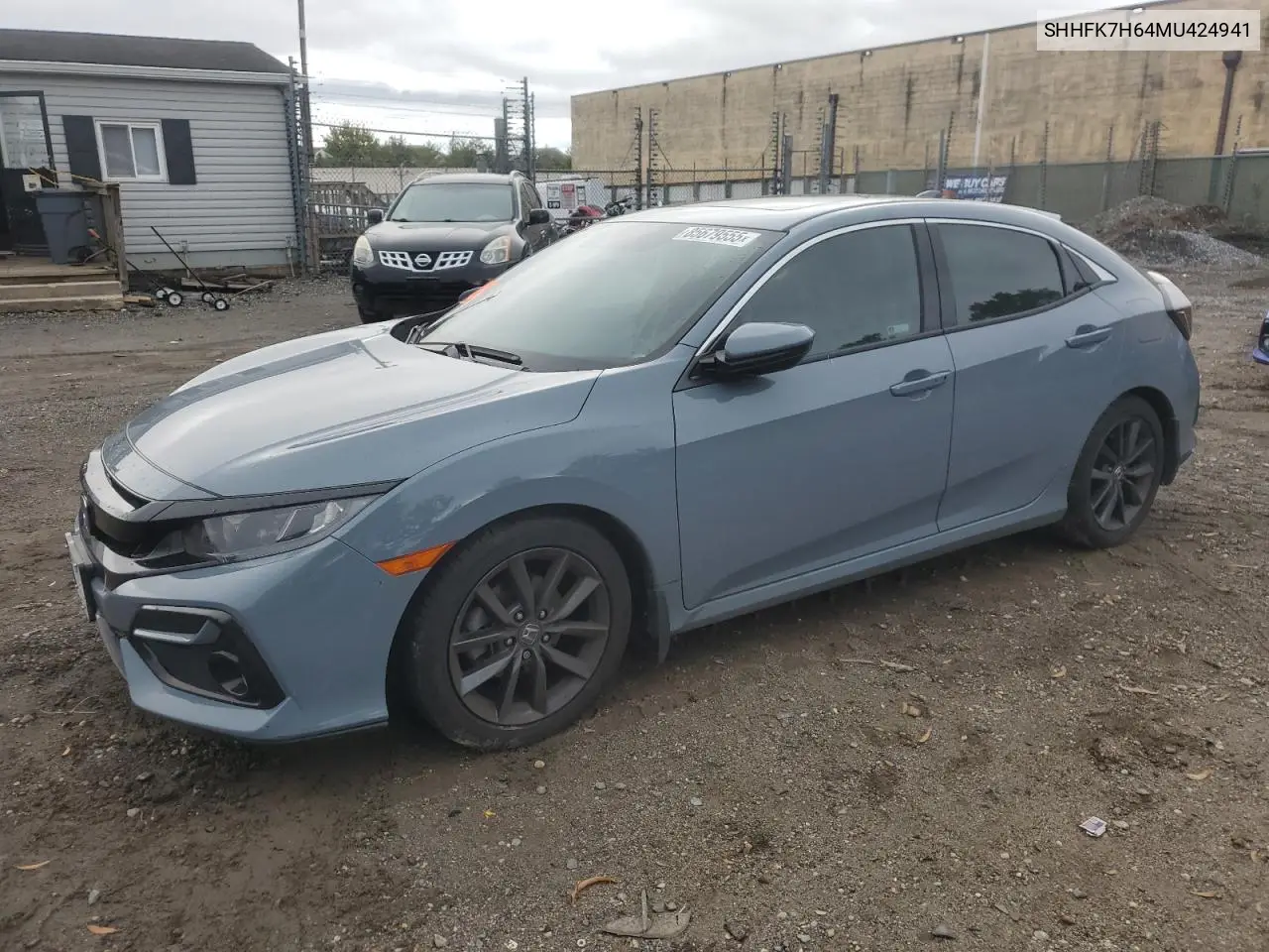 SHHFK7H64MU424941 2021 Honda Civic Ex