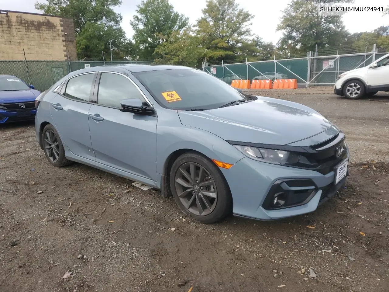 SHHFK7H64MU424941 2021 Honda Civic Ex