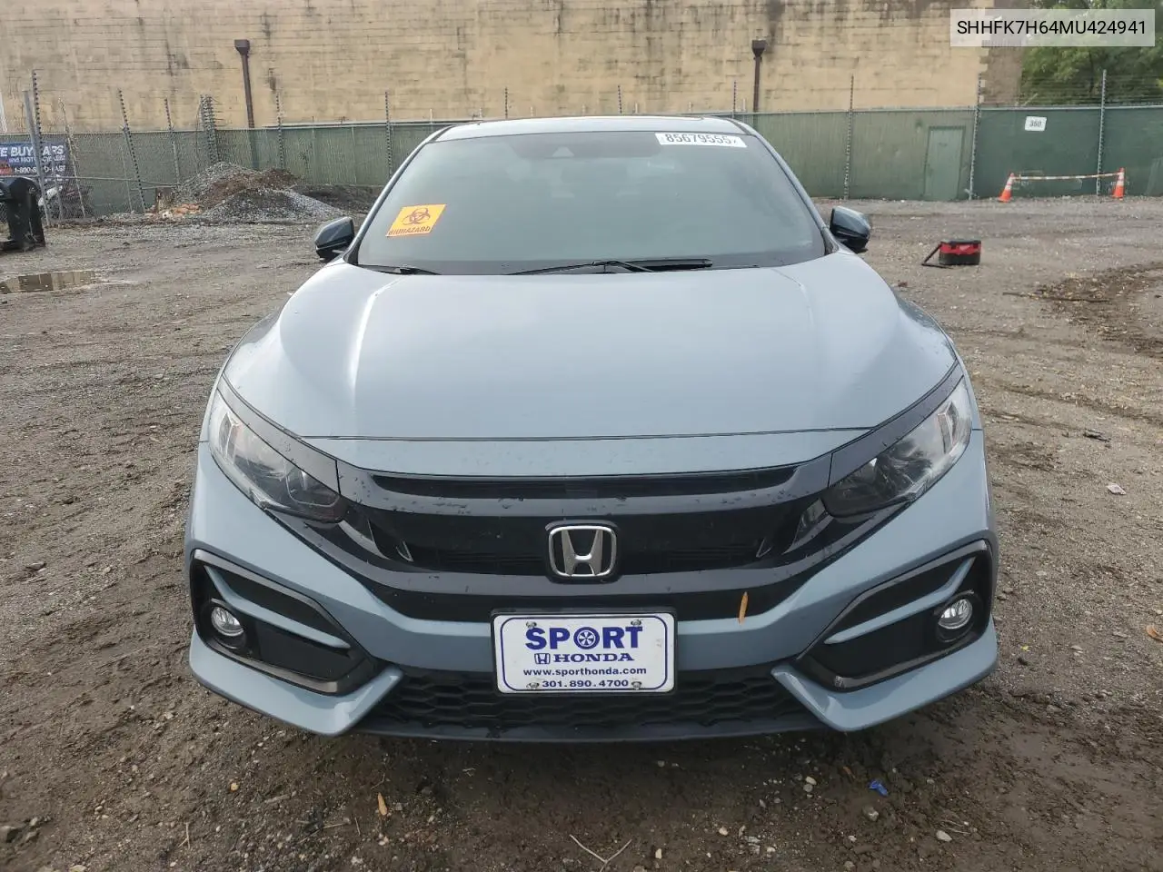 SHHFK7H64MU424941 2021 Honda Civic Ex