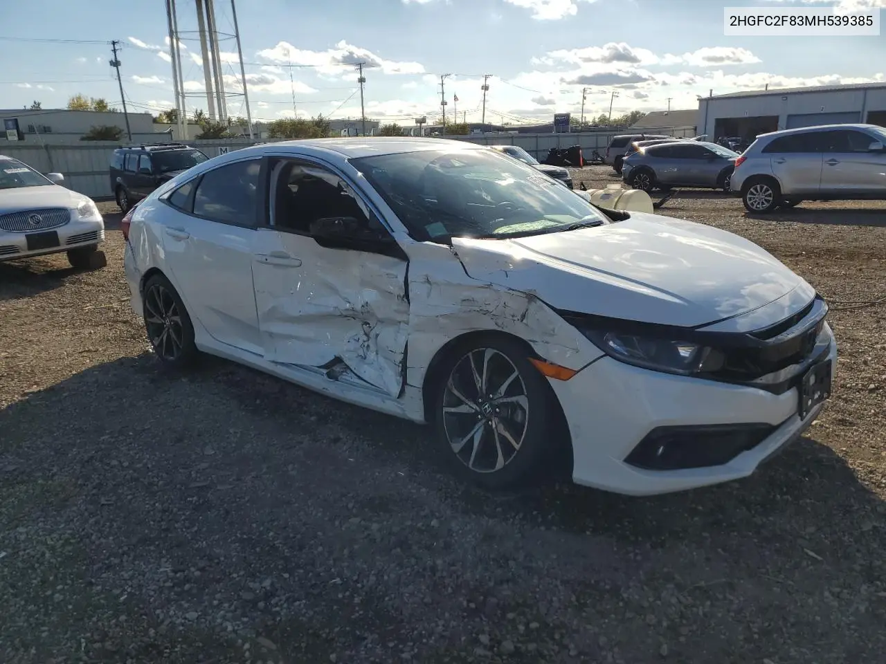 2HGFC2F83MH539385 2021 Honda Civic Sport