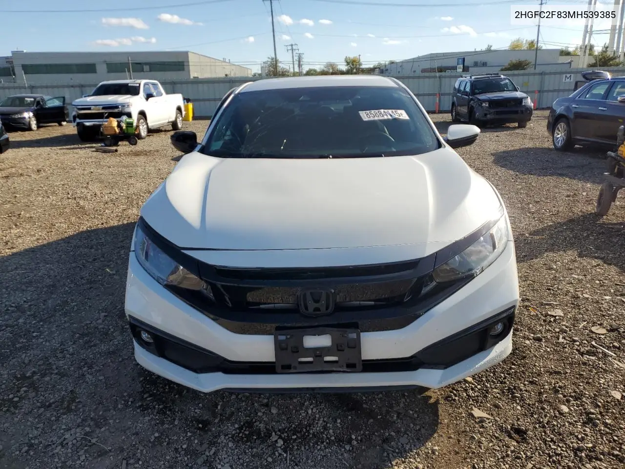 2HGFC2F83MH539385 2021 Honda Civic Sport