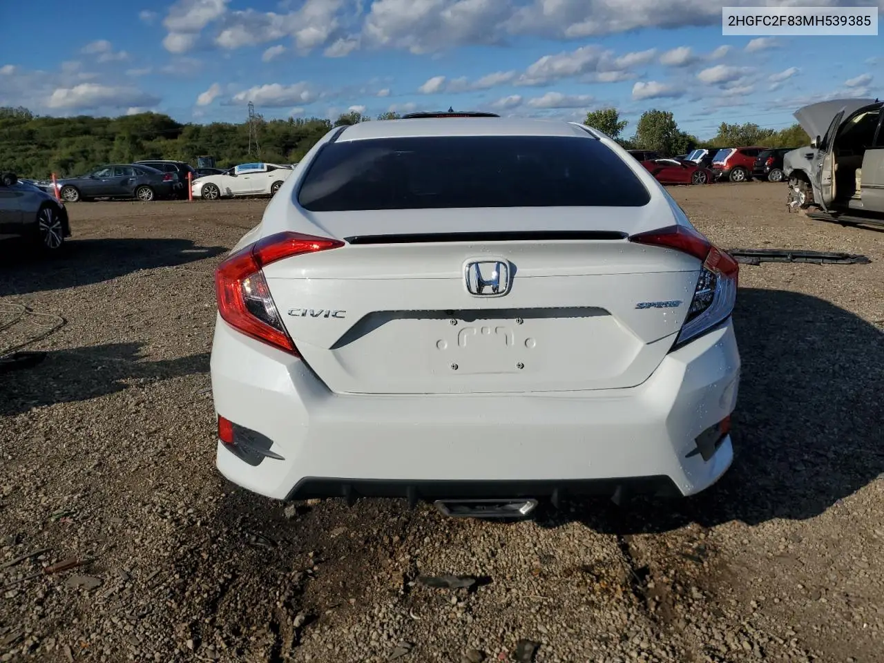 2HGFC2F83MH539385 2021 Honda Civic Sport