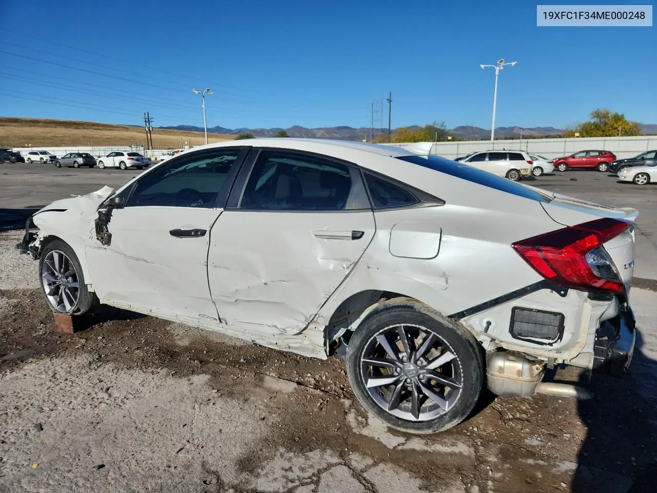 19XFC1F34ME000248 2021 Honda Civic Ex