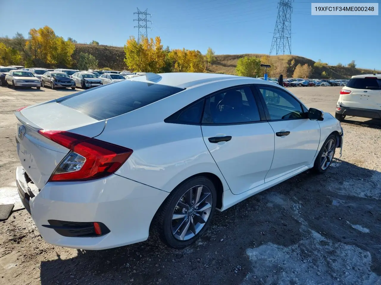 19XFC1F34ME000248 2021 Honda Civic Ex