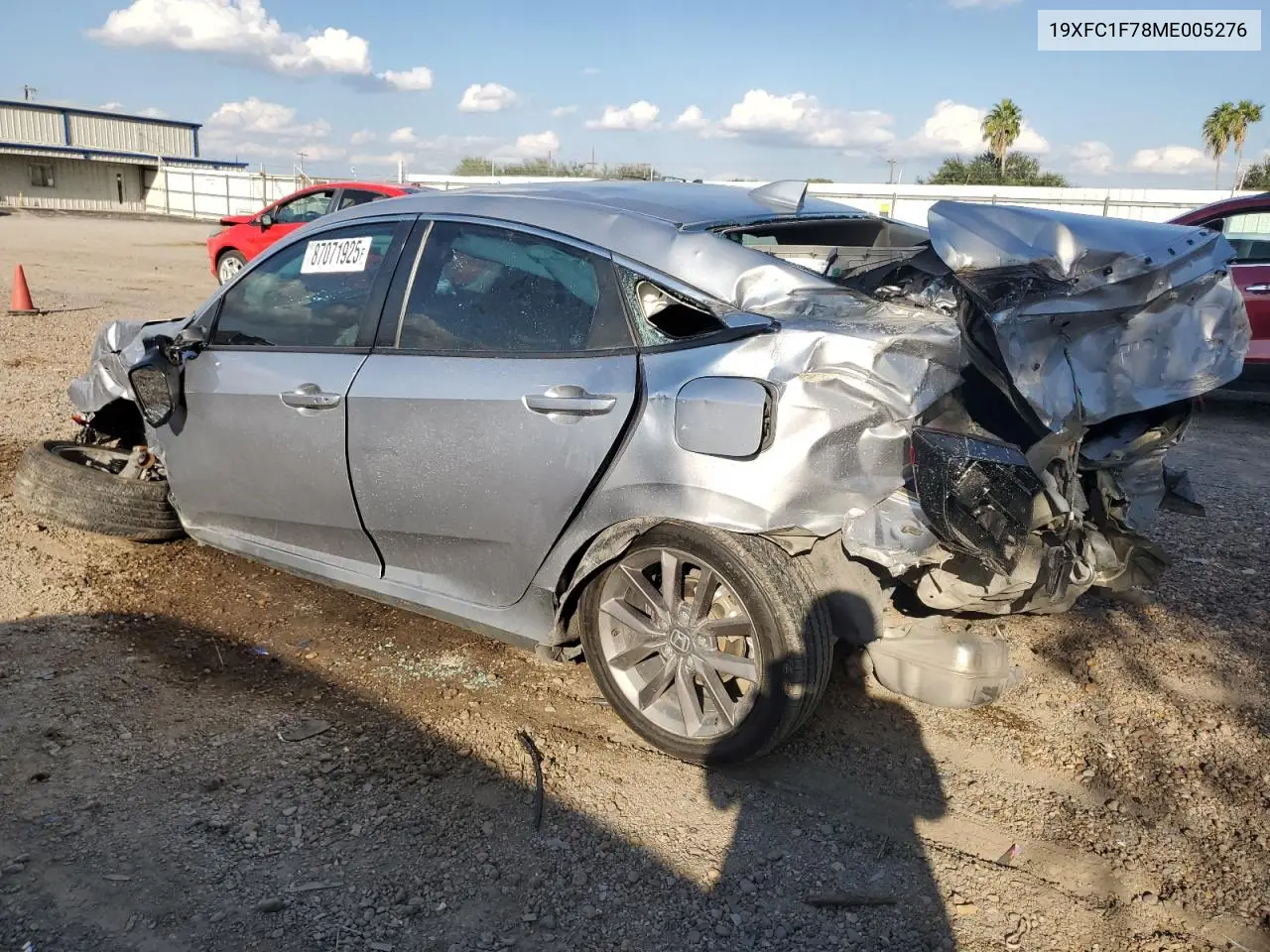 19XFC1F78ME005276 2021 Honda Civic Exl