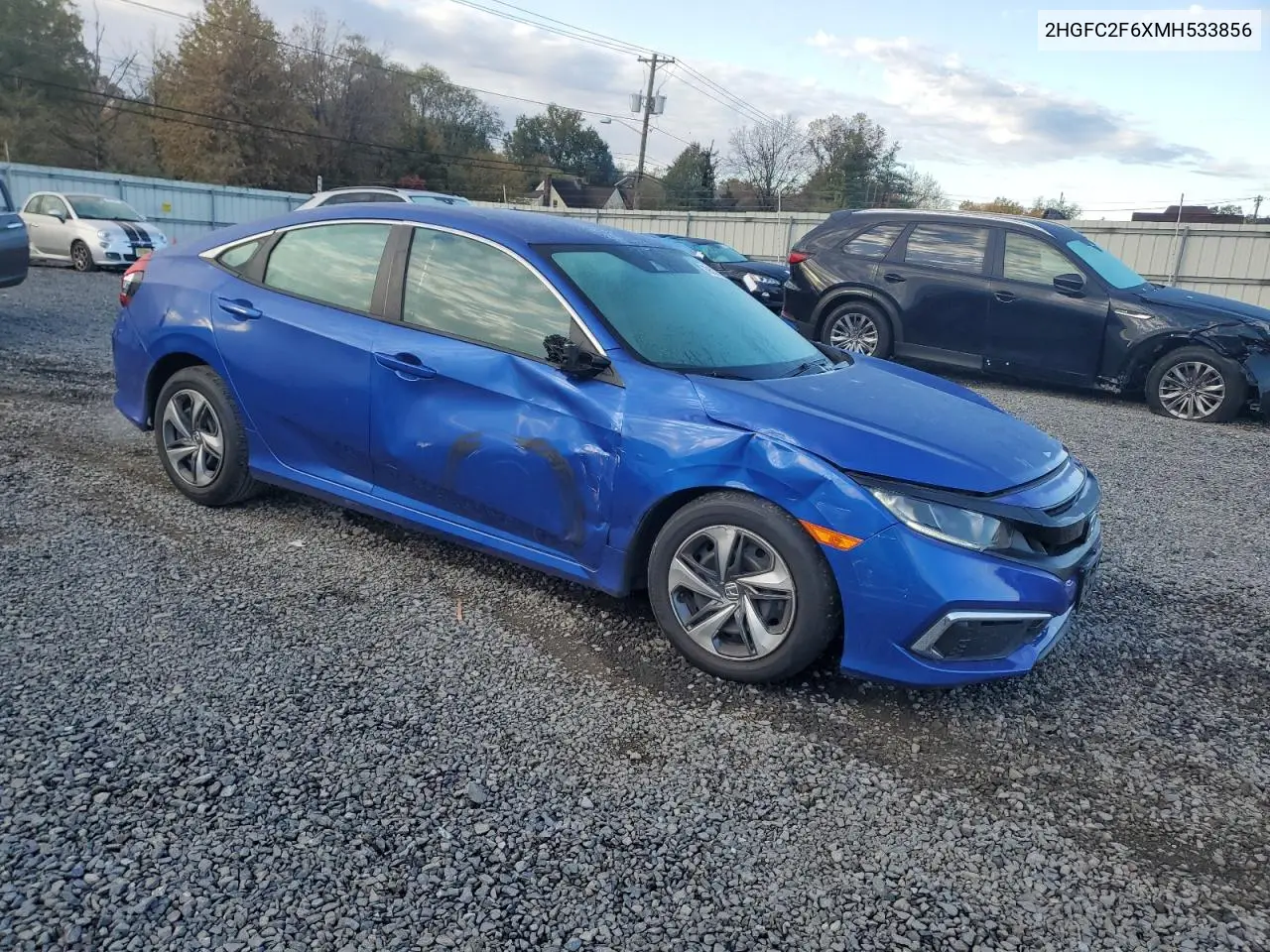 2HGFC2F6XMH533856 2021 Honda Civic Lx