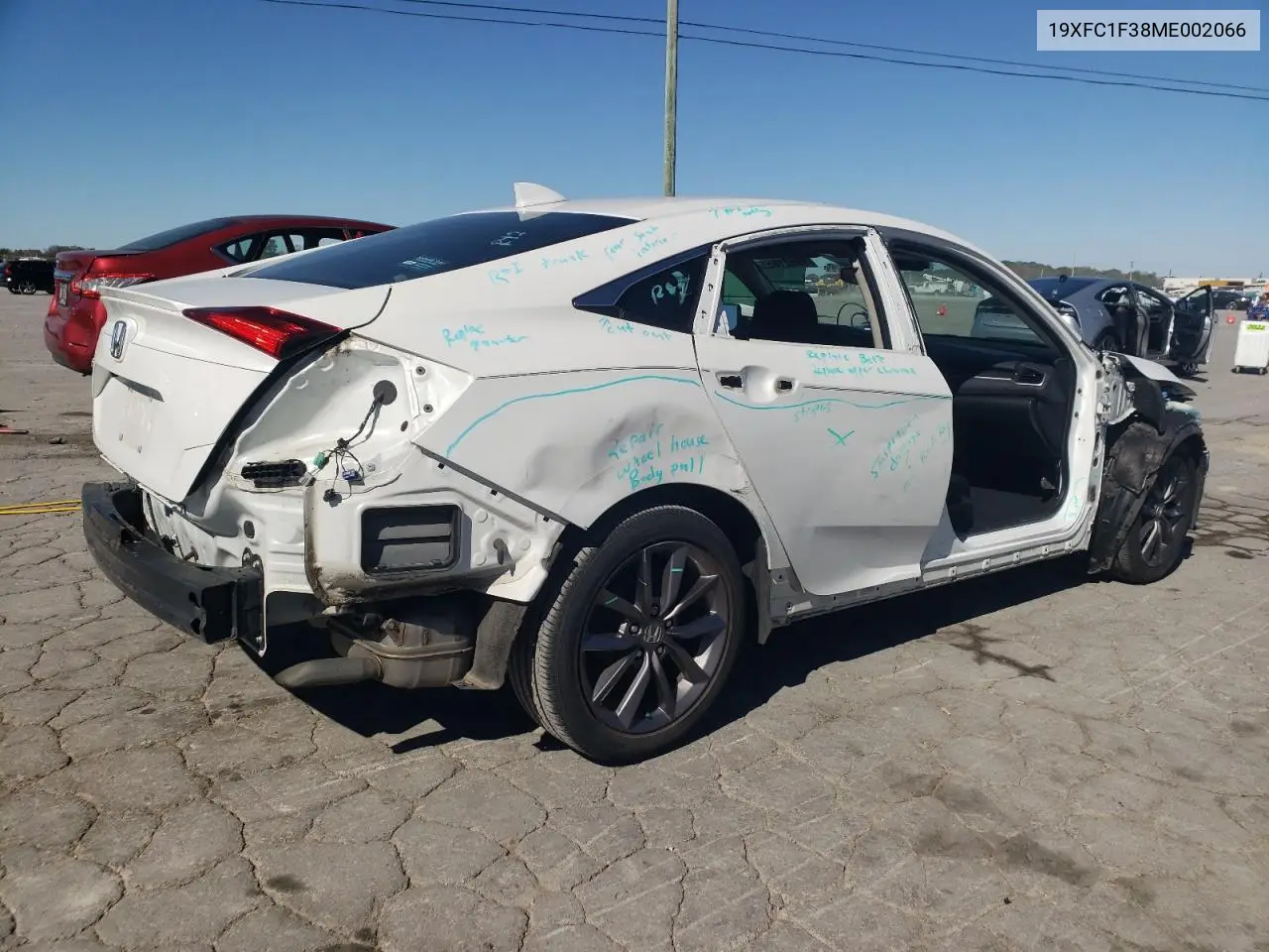 19XFC1F38ME002066 2021 Honda Civic Ex