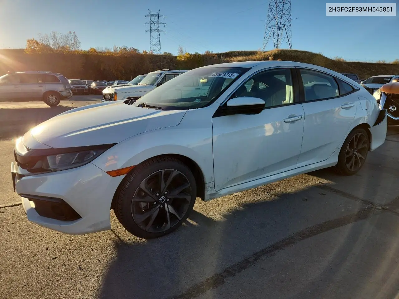 2HGFC2F83MH545851 2021 Honda Civic Sport