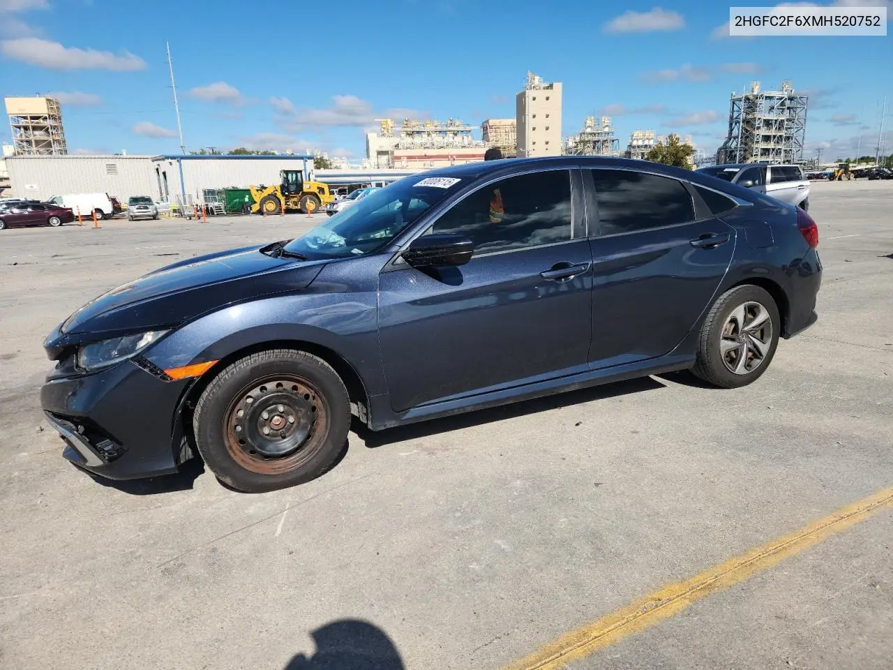 2HGFC2F6XMH520752 2021 Honda Civic Lx