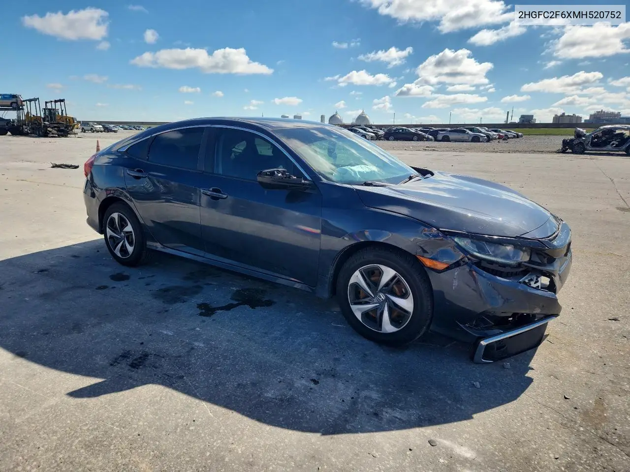 2HGFC2F6XMH520752 2021 Honda Civic Lx