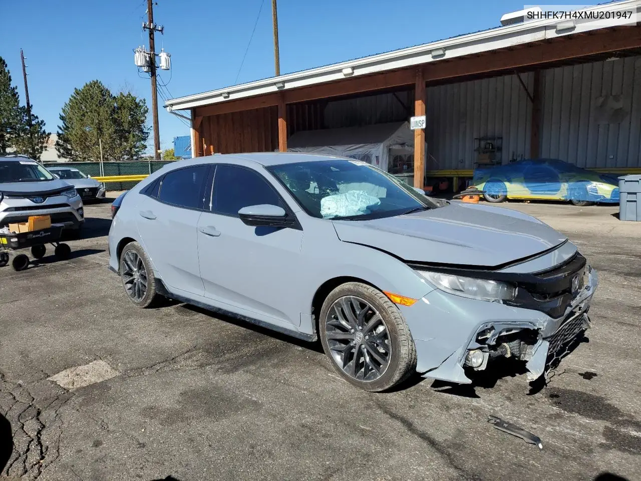 SHHFK7H4XMU201947 2021 Honda Civic Sport