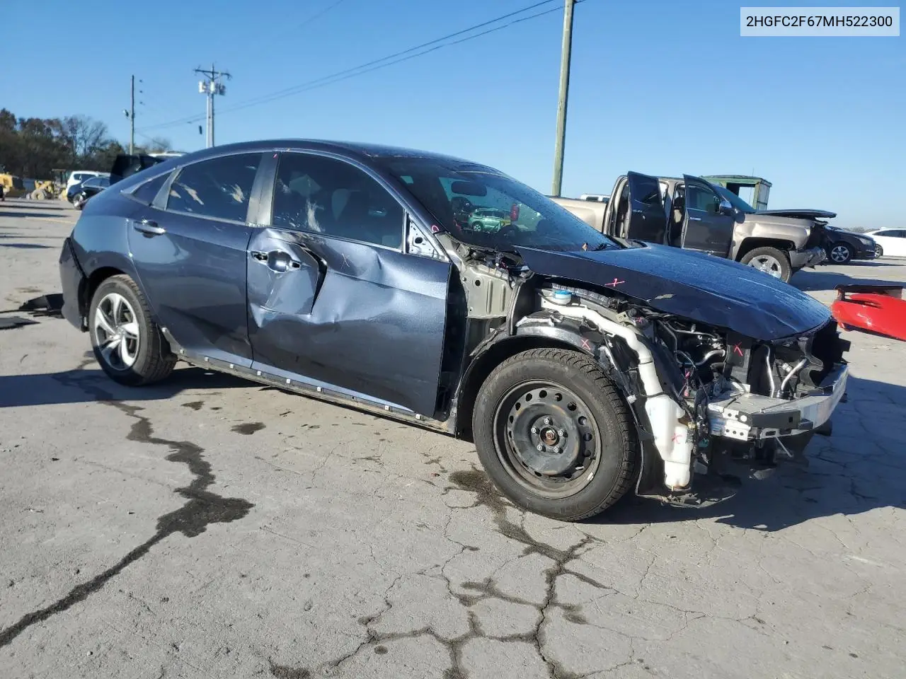 2HGFC2F67MH522300 2021 Honda Civic Lx