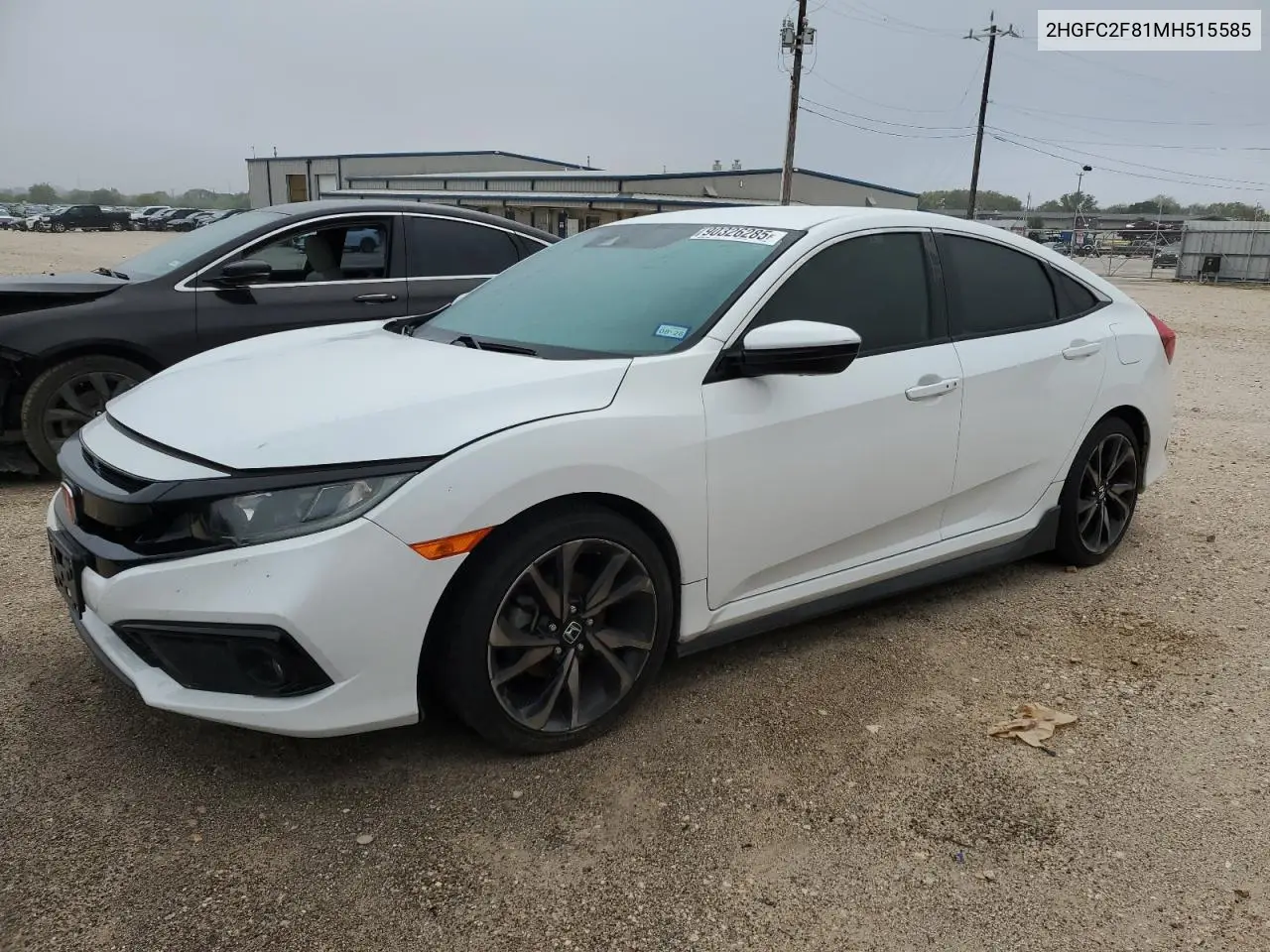 2HGFC2F81MH515585 2021 Honda Civic Sport