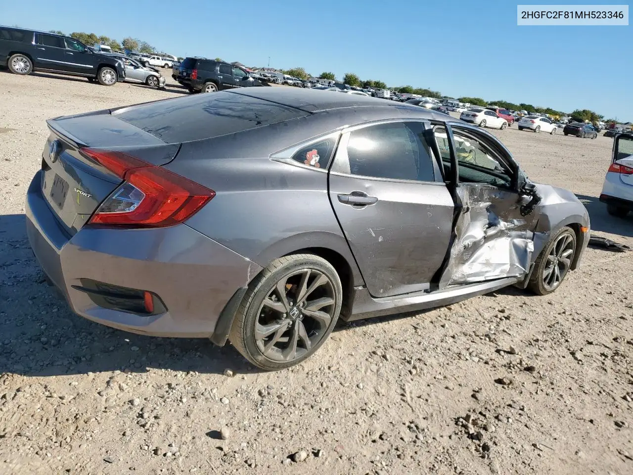 2HGFC2F81MH523346 2021 Honda Civic Sport