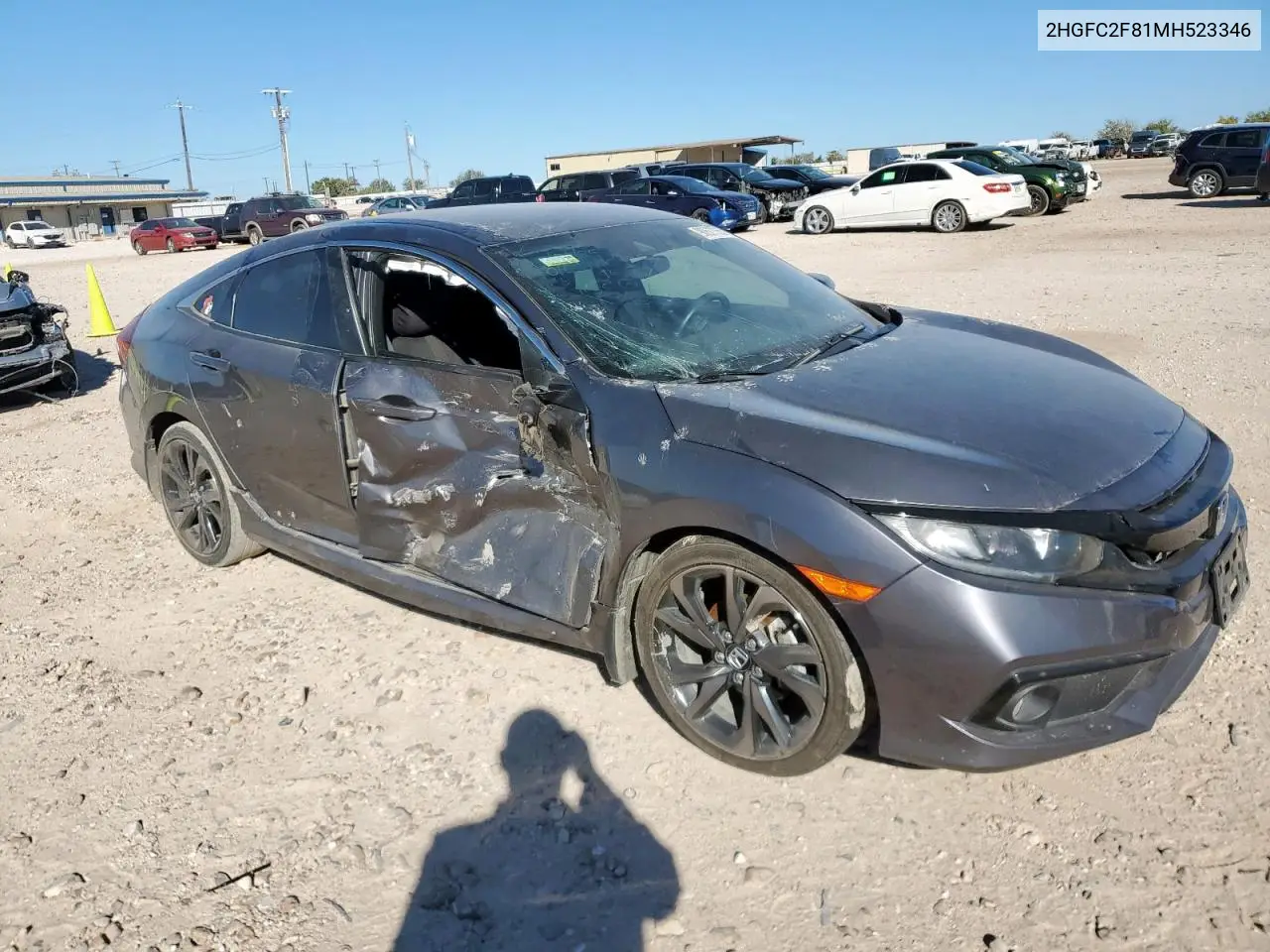 2HGFC2F81MH523346 2021 Honda Civic Sport