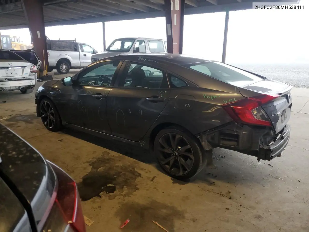 2HGFC2F86MH538411 2021 Honda Civic Sport