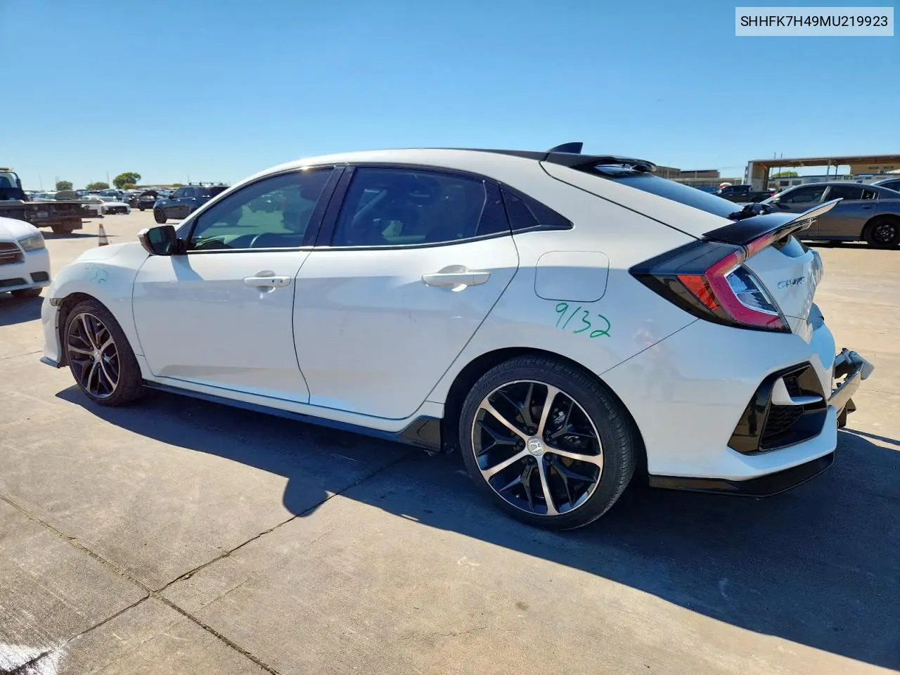 SHHFK7H49MU219923 2021 Honda Civic Sport