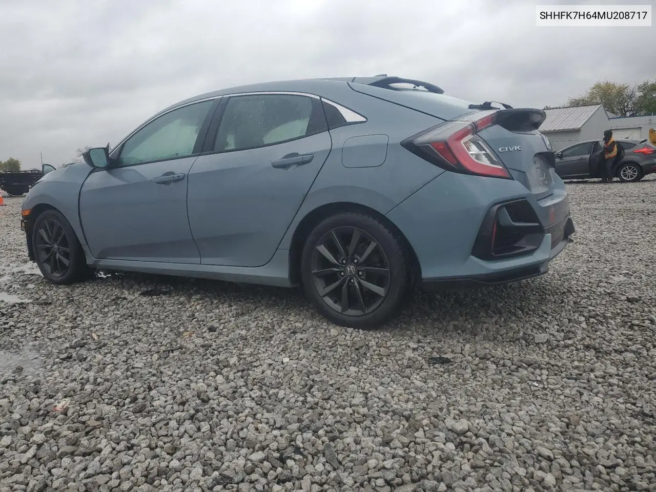 SHHFK7H64MU208717 2021 Honda Civic Ex