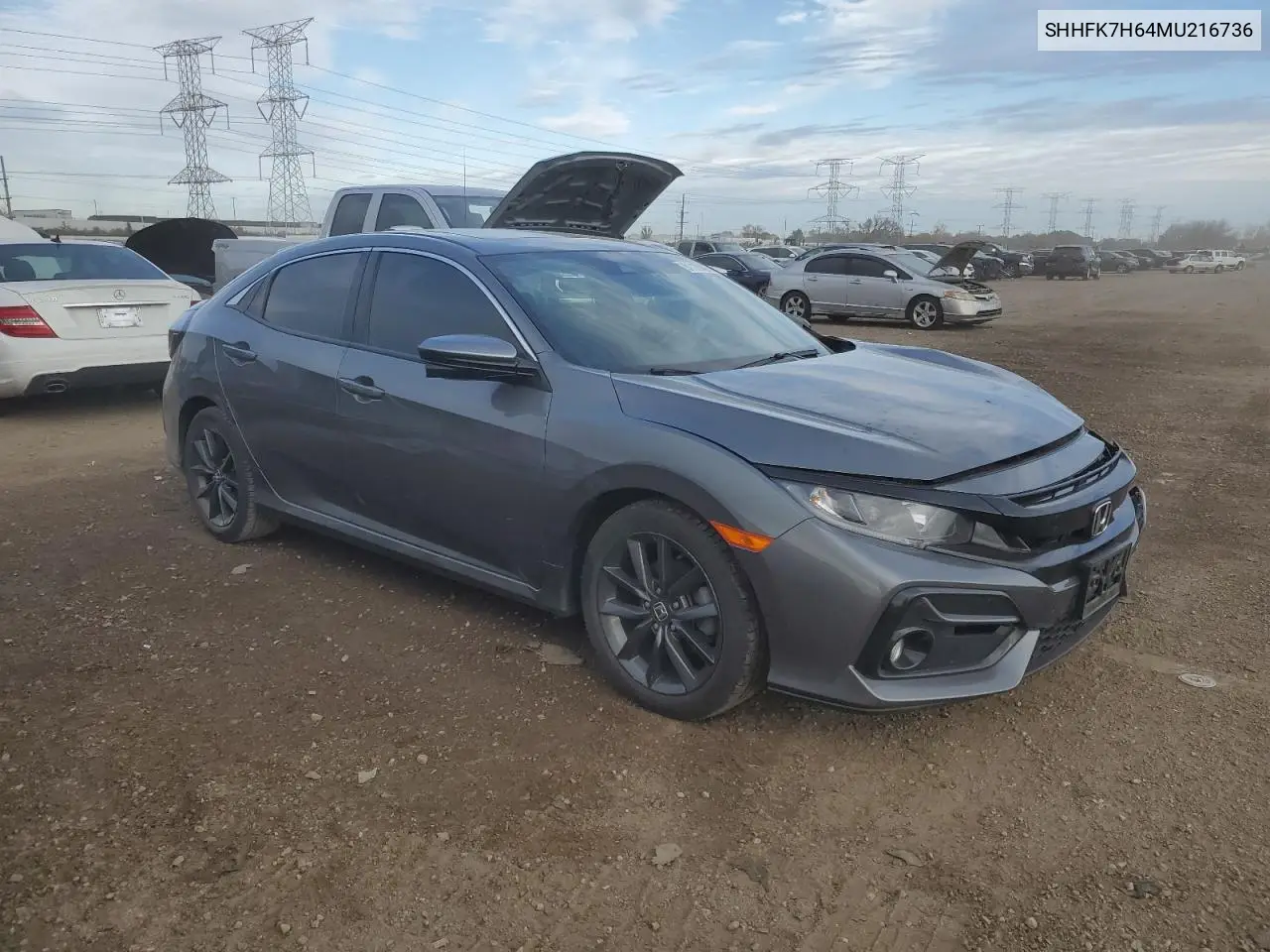 SHHFK7H64MU216736 2021 Honda Civic Ex