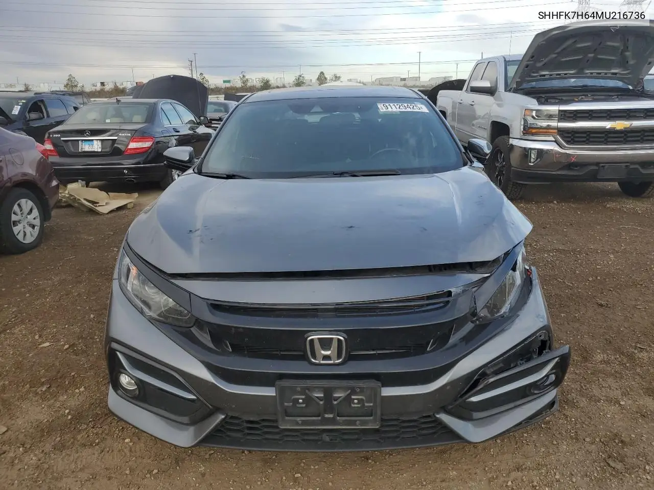 SHHFK7H64MU216736 2021 Honda Civic Ex