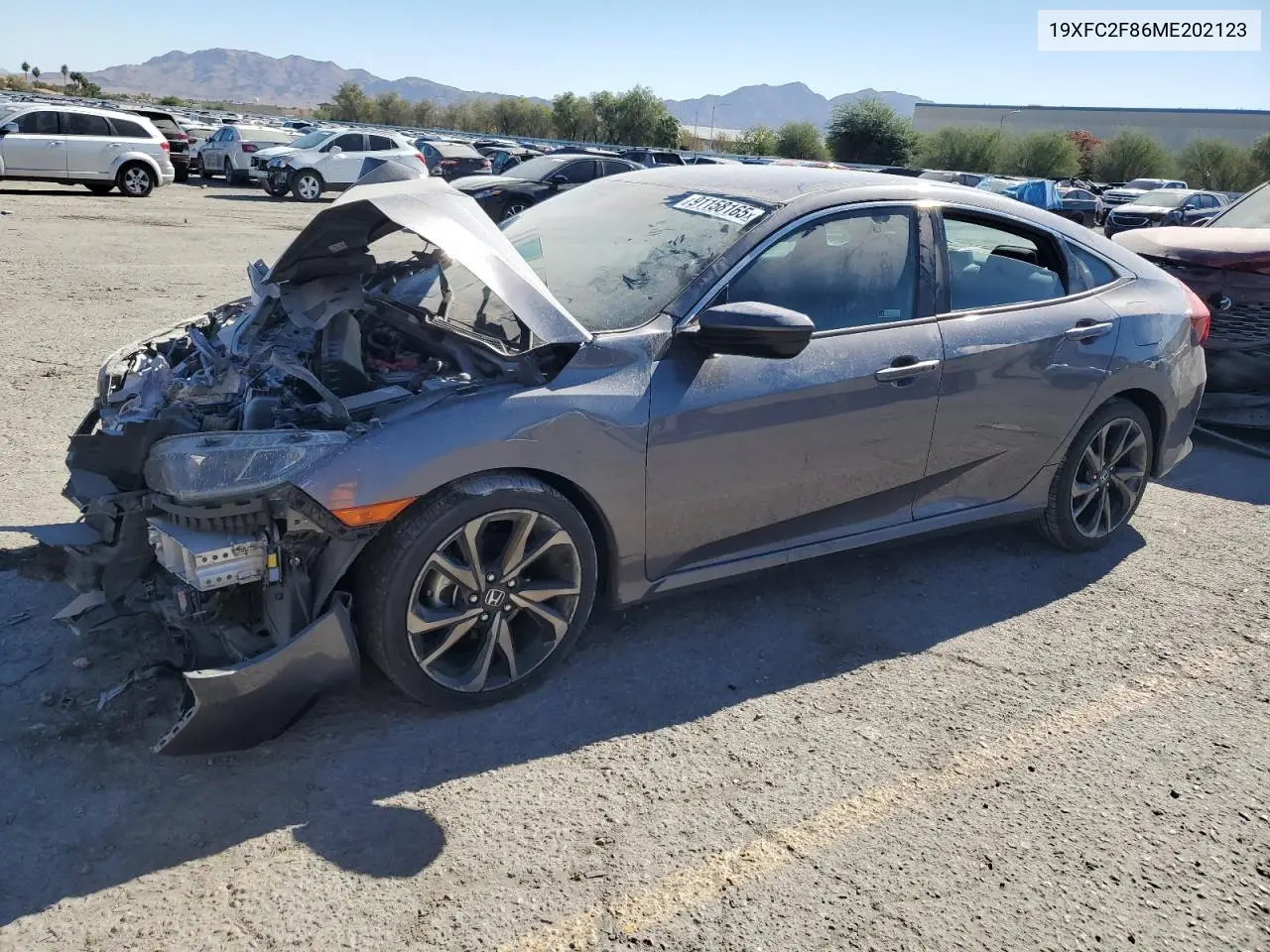 19XFC2F86ME202123 2021 Honda Civic Sport