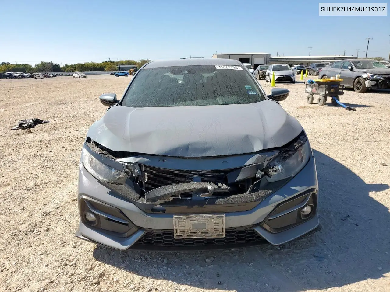 SHHFK7H44MU419317 2021 Honda Civic Sport