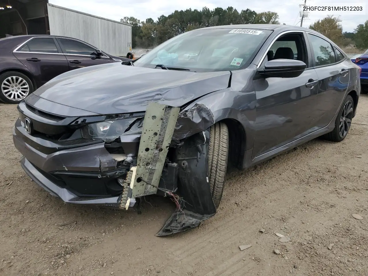 2HGFC2F81MH512203 2021 Honda Civic Sport