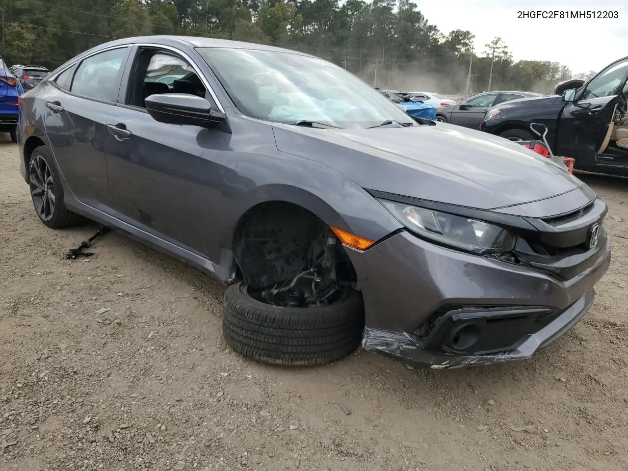 2HGFC2F81MH512203 2021 Honda Civic Sport