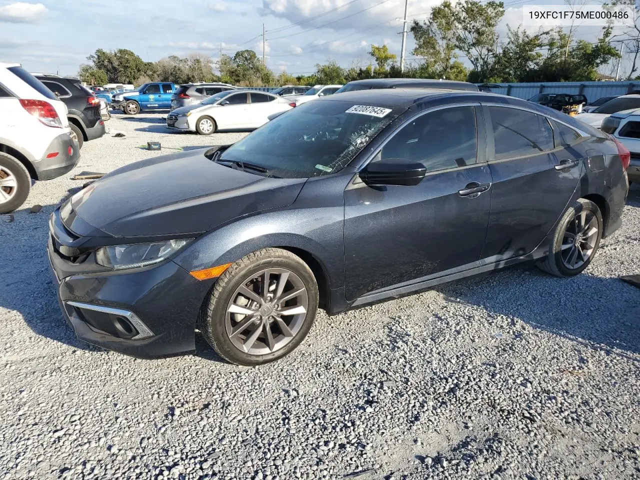 19XFC1F75ME000486 2021 Honda Civic Exl