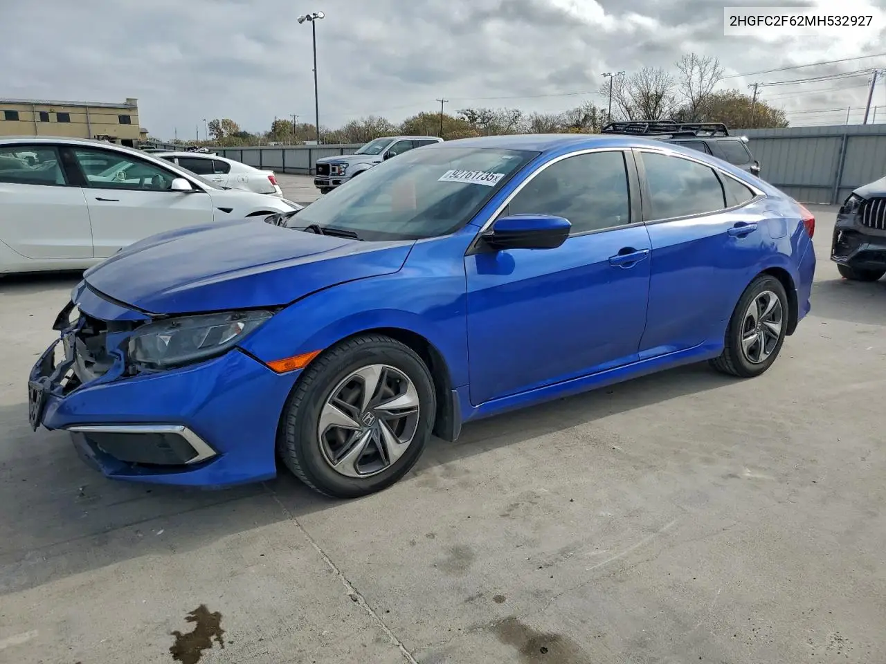 2HGFC2F62MH532927 2021 Honda Civic Lx