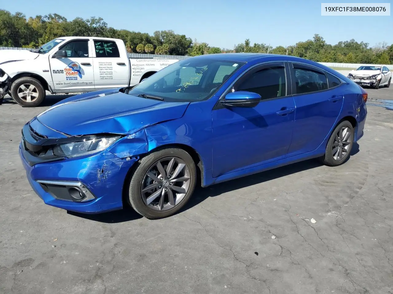 19XFC1F38ME008076 2021 Honda Civic Ex