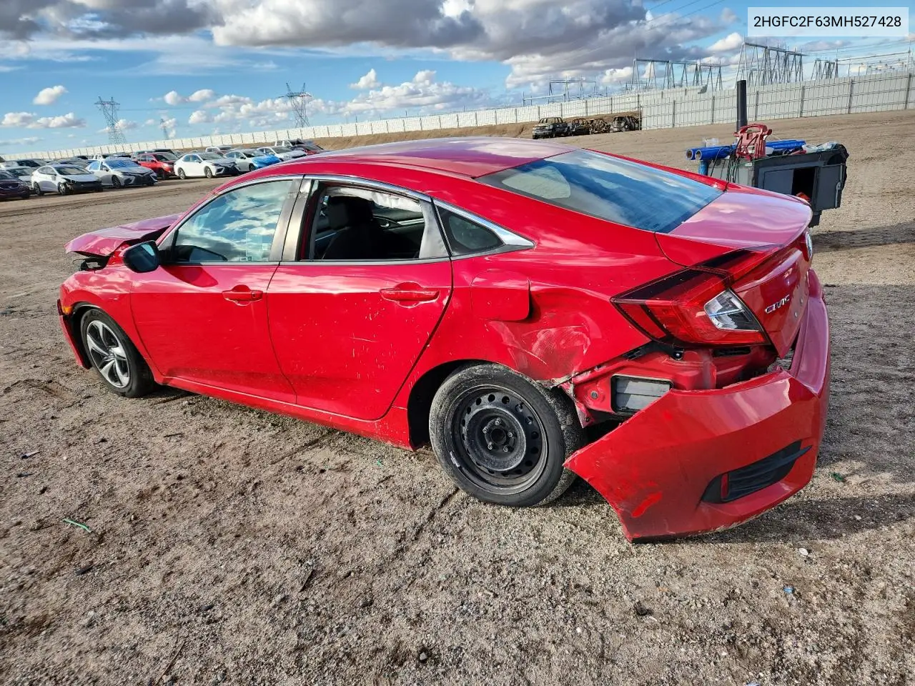 2HGFC2F63MH527428 2021 Honda Civic Lx
