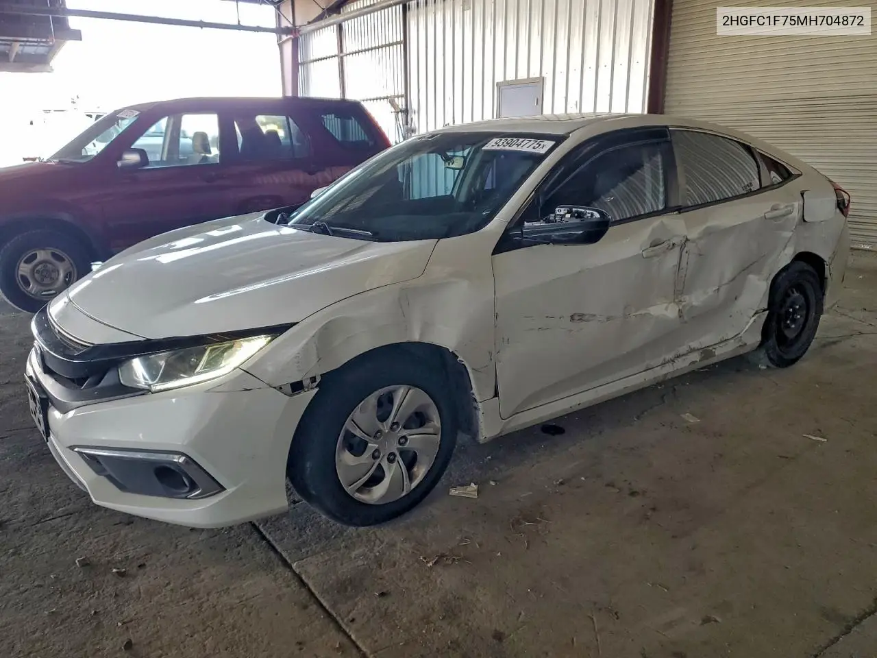 2HGFC1F75MH704872 2021 Honda Civic Exl