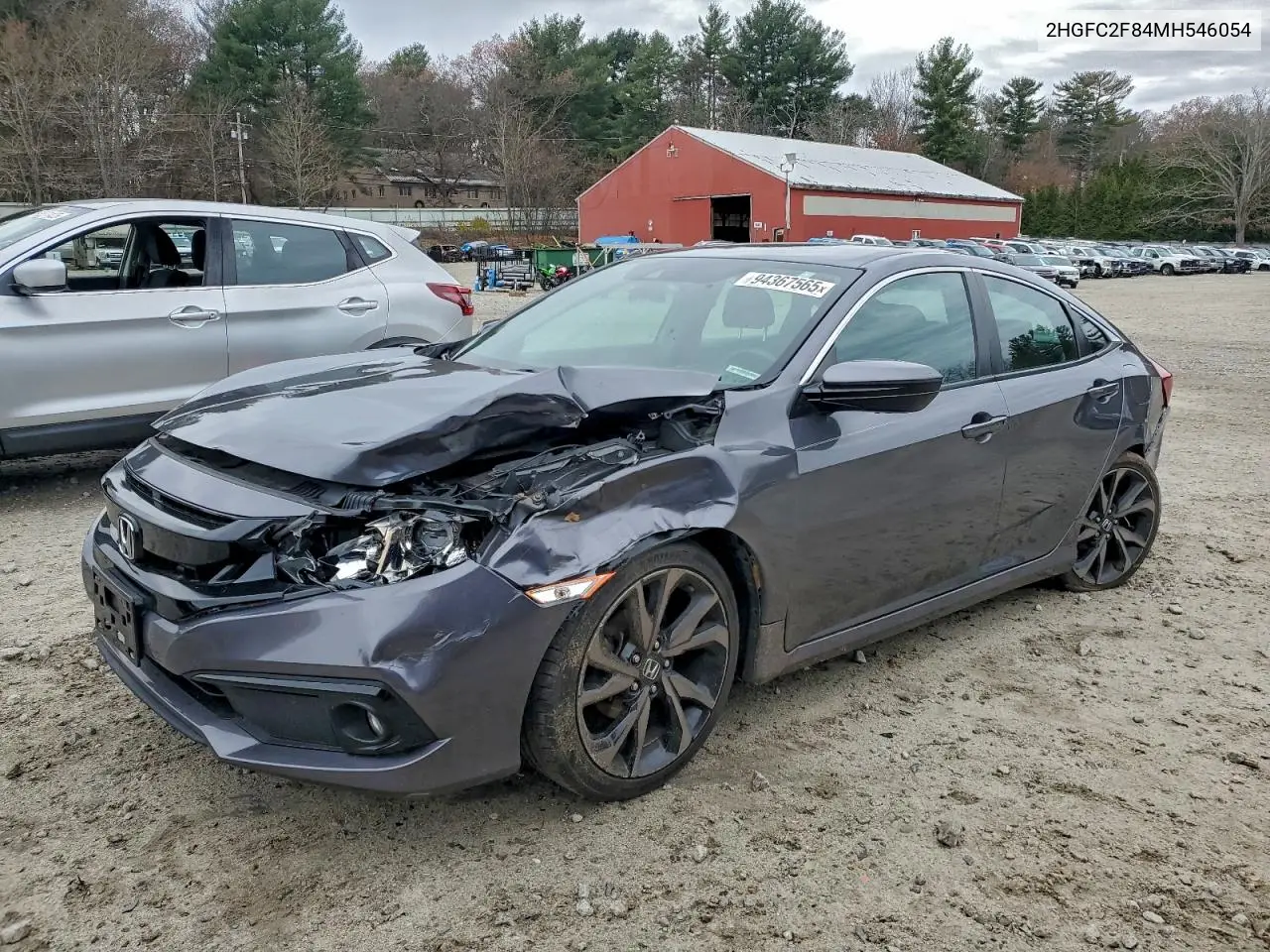 2HGFC2F84MH546054 2021 Honda Civic Sport