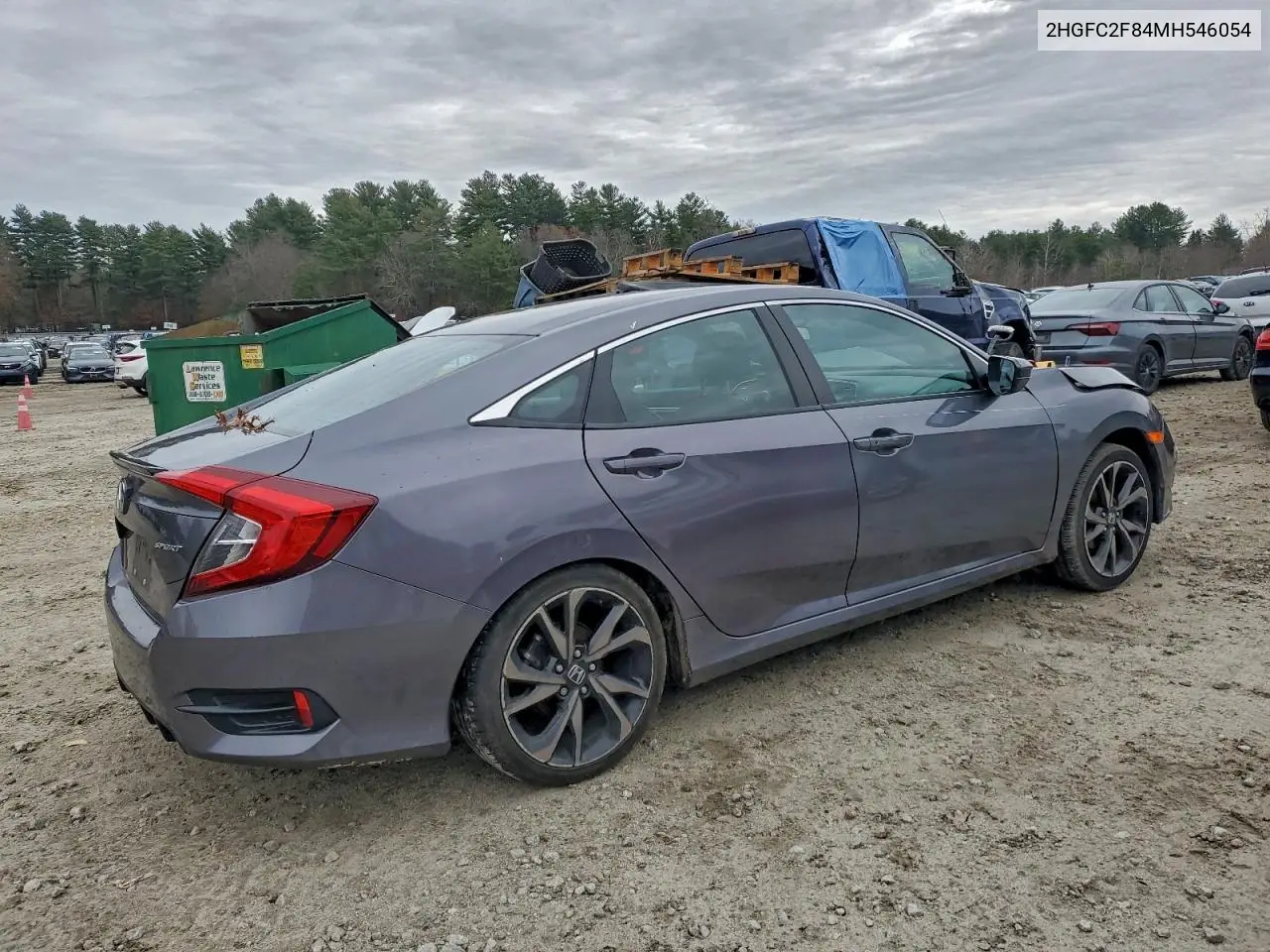 2HGFC2F84MH546054 2021 Honda Civic Sport