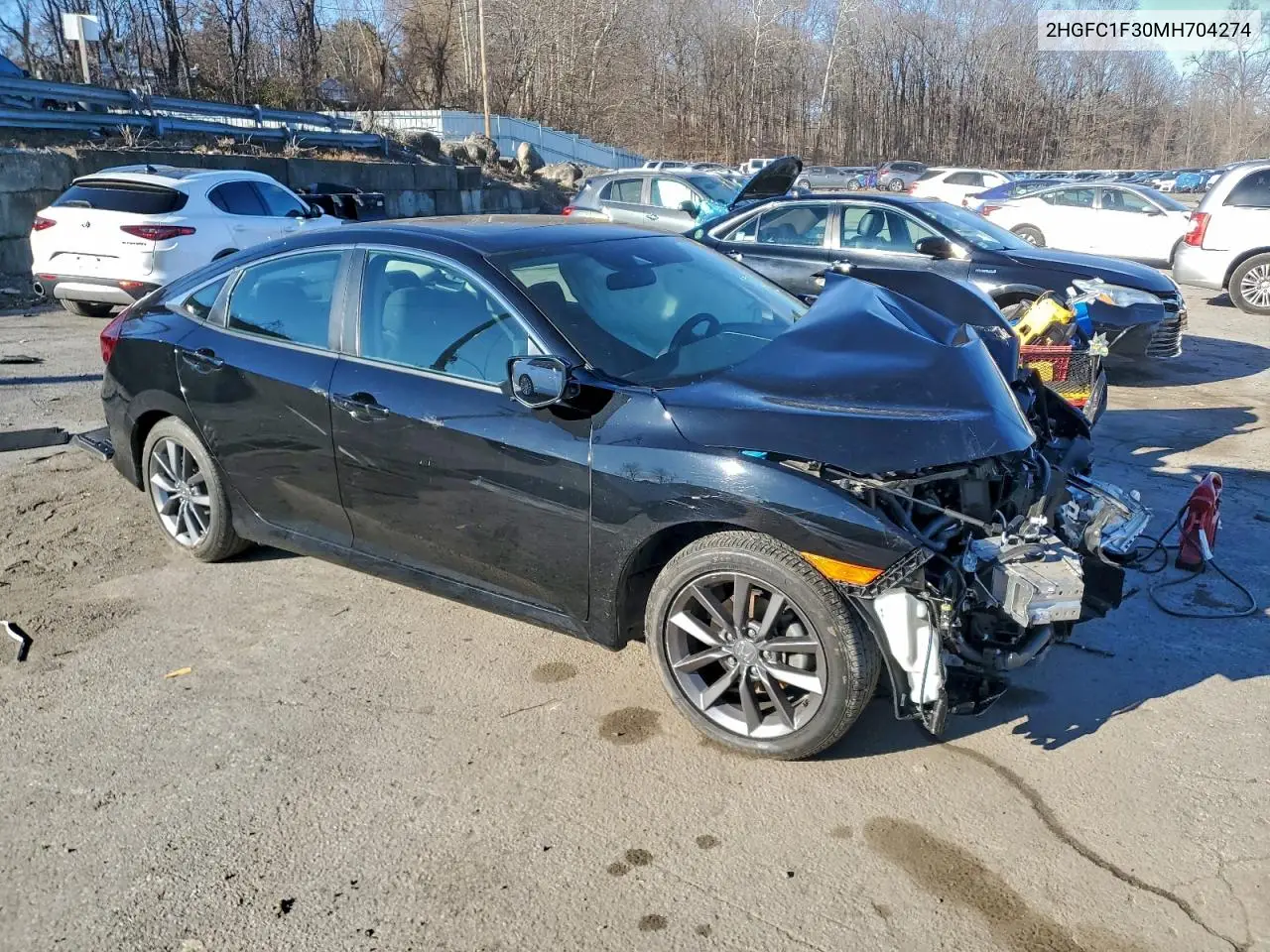 2HGFC1F30MH704274 2021 Honda Civic Ex