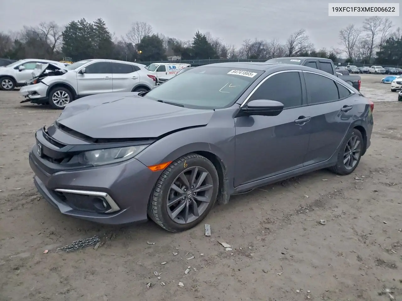 19XFC1F3XME006622 2021 Honda Civic Ex