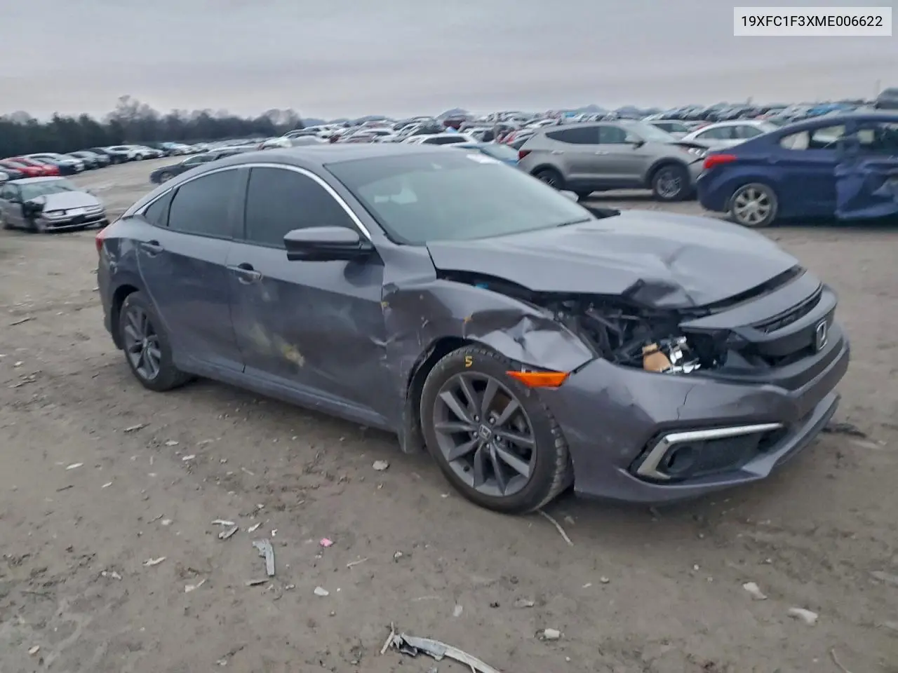 19XFC1F3XME006622 2021 Honda Civic Ex