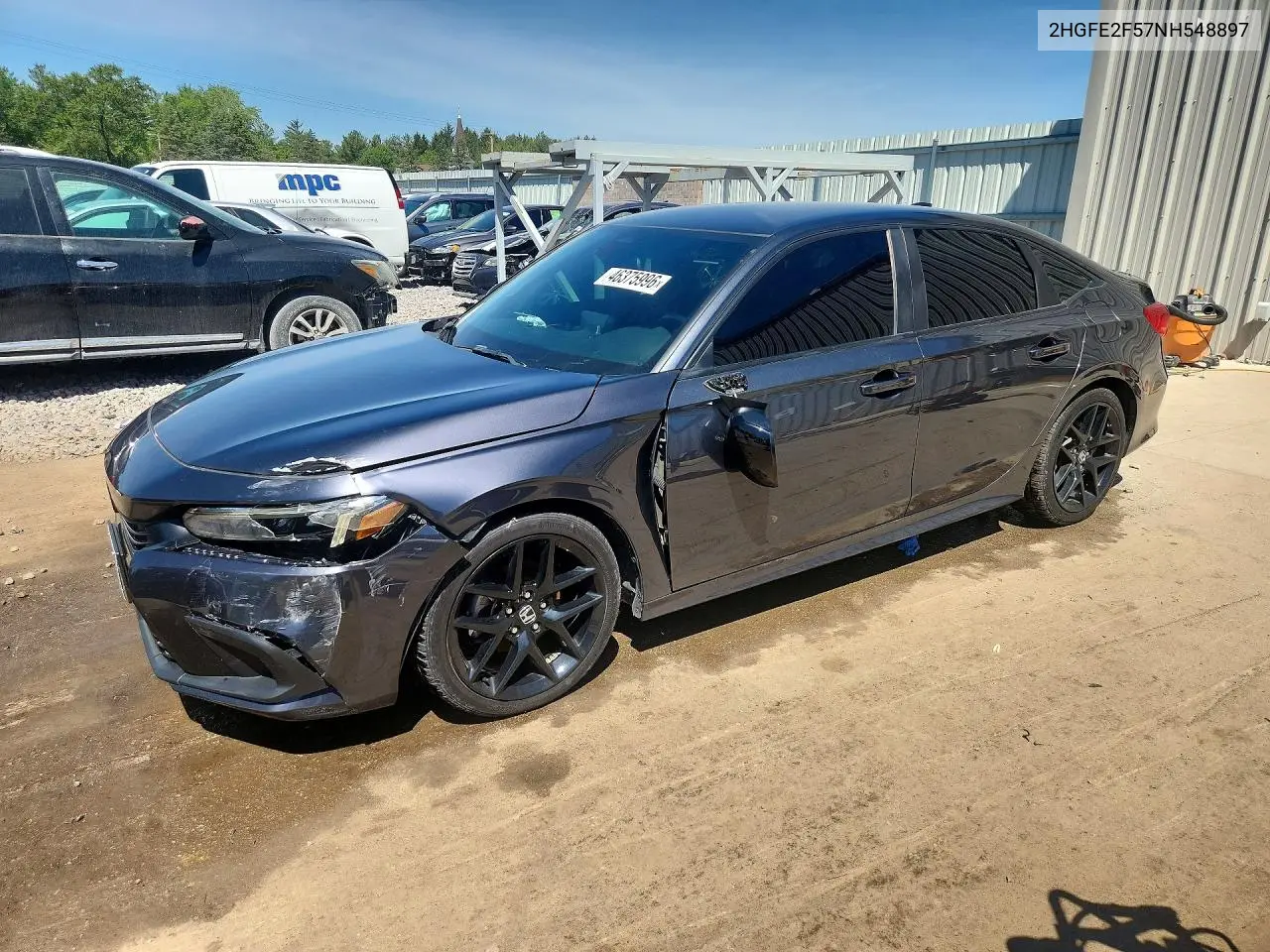 2HGFE2F57NH548897 2022 Honda Civic Sport