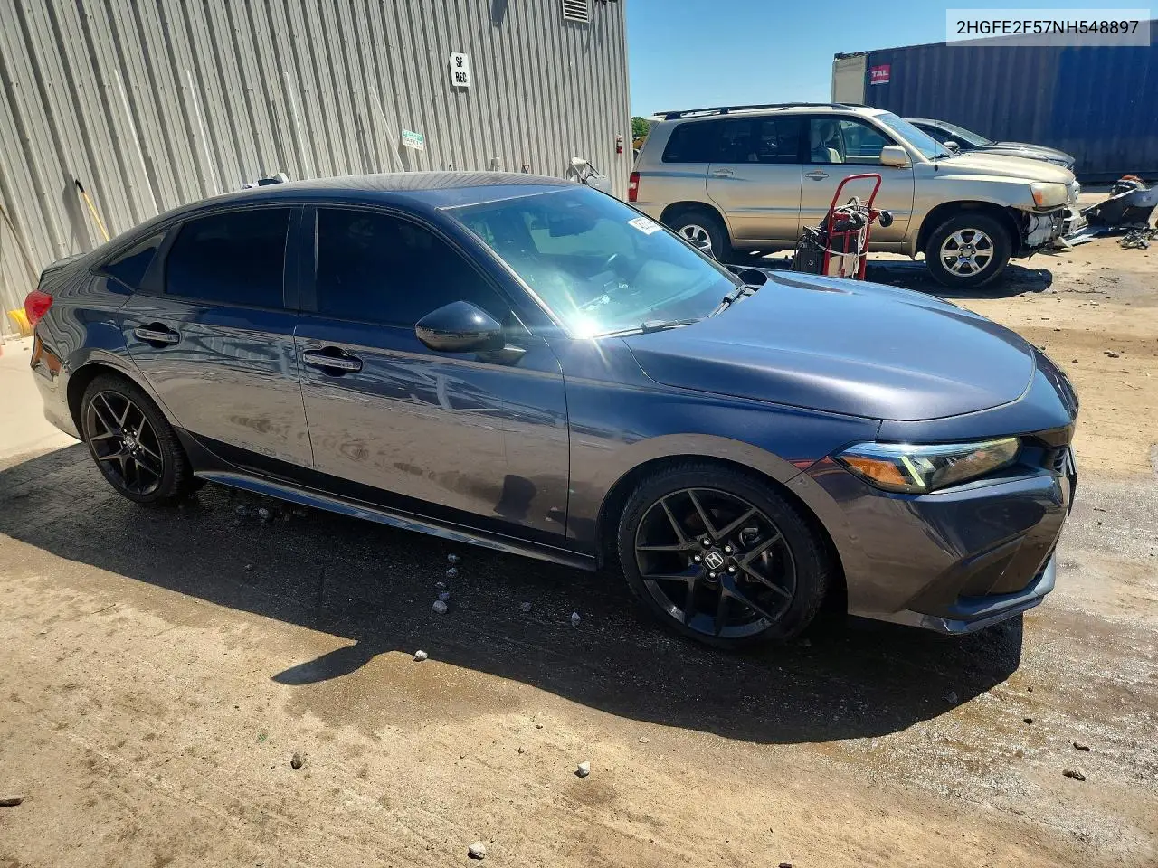 2HGFE2F57NH548897 2022 Honda Civic Sport