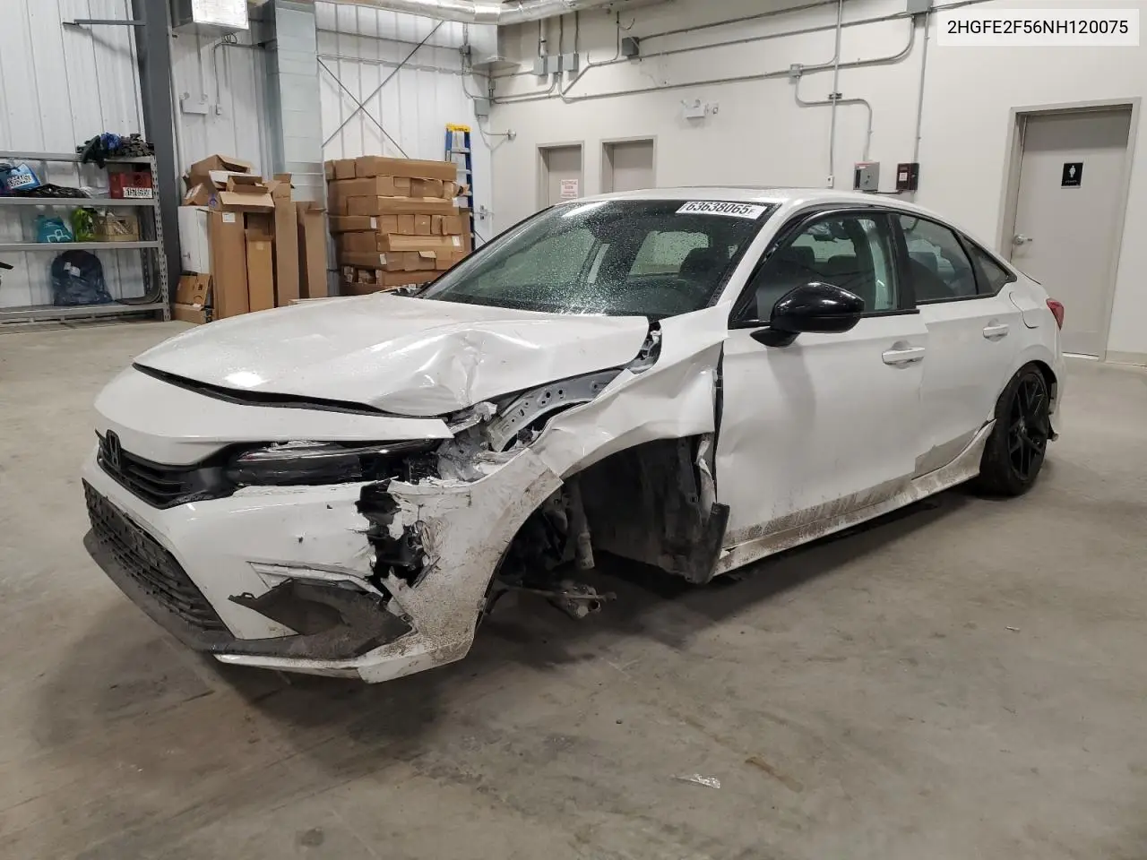 2HGFE2F56NH120075 2022 Honda Civic Sport
