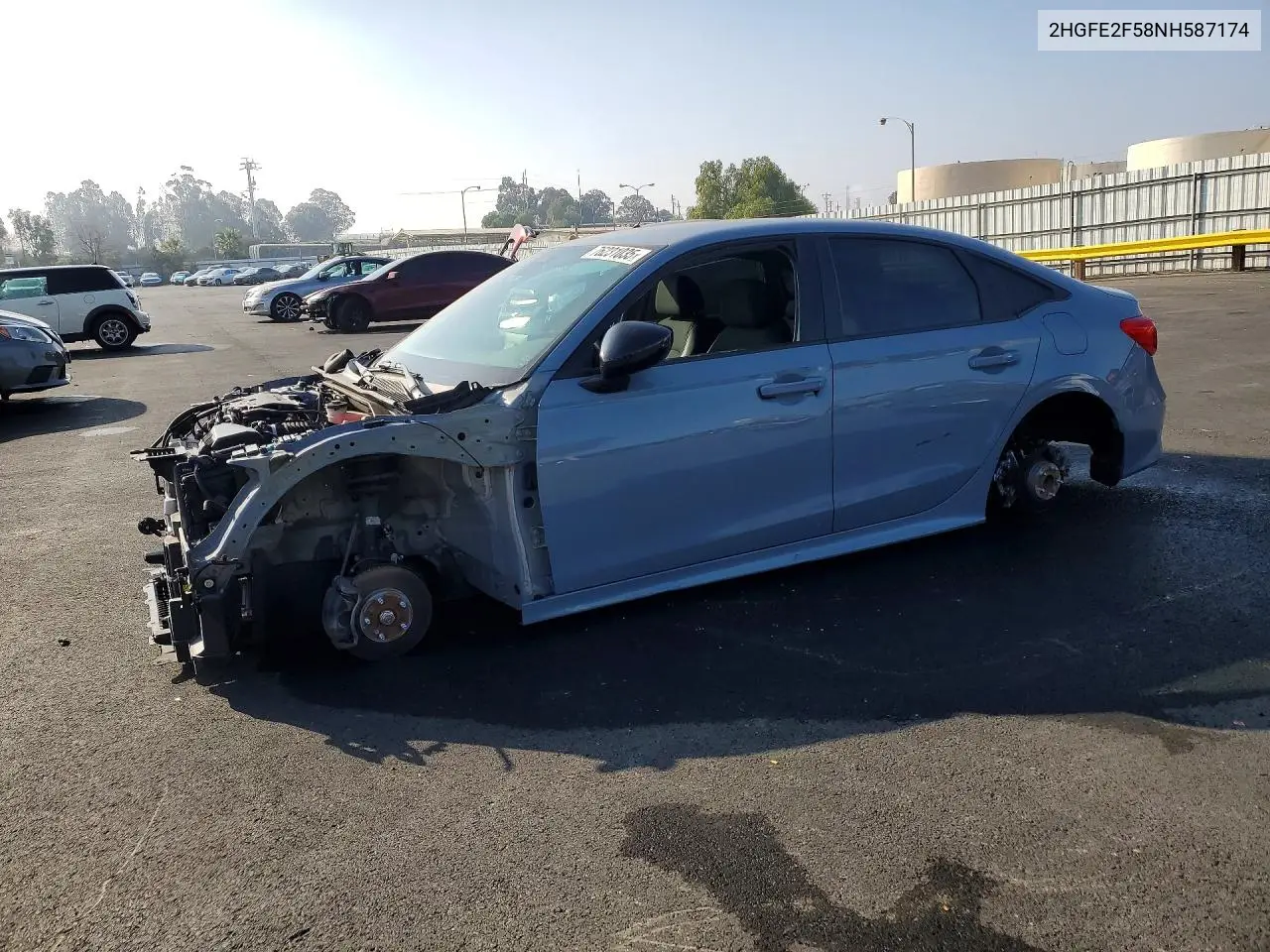 2HGFE2F58NH587174 2022 Honda Civic Sport