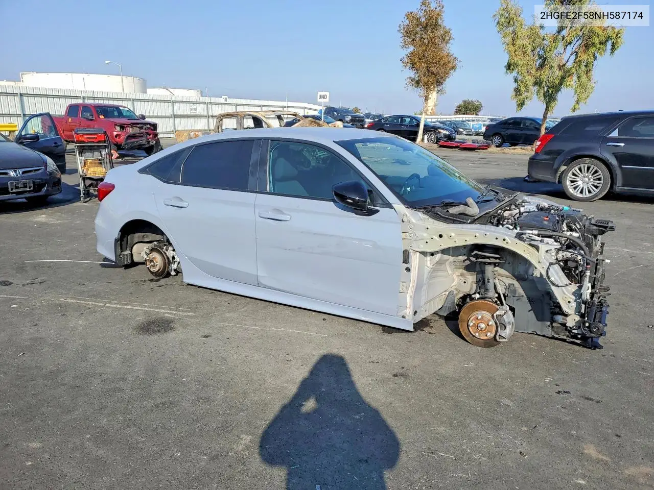 2HGFE2F58NH587174 2022 Honda Civic Sport