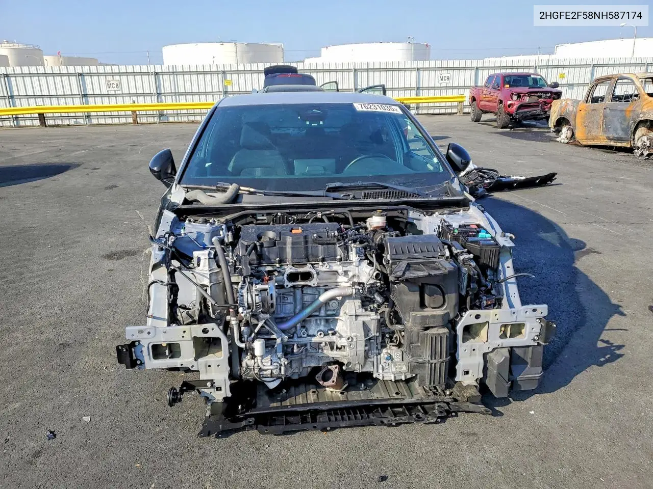 2HGFE2F58NH587174 2022 Honda Civic Sport