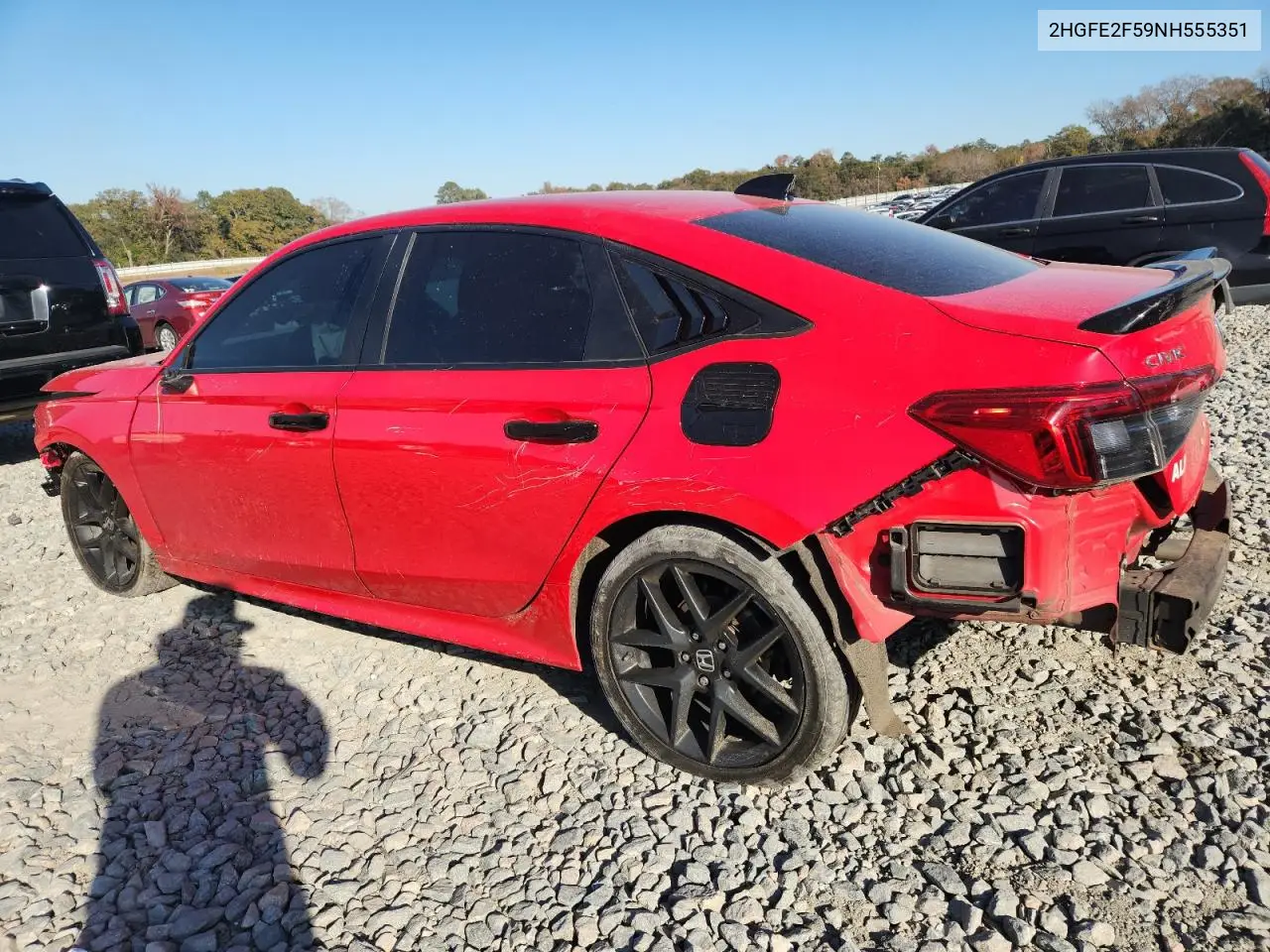 2HGFE2F59NH555351 2022 Honda Civic Sport